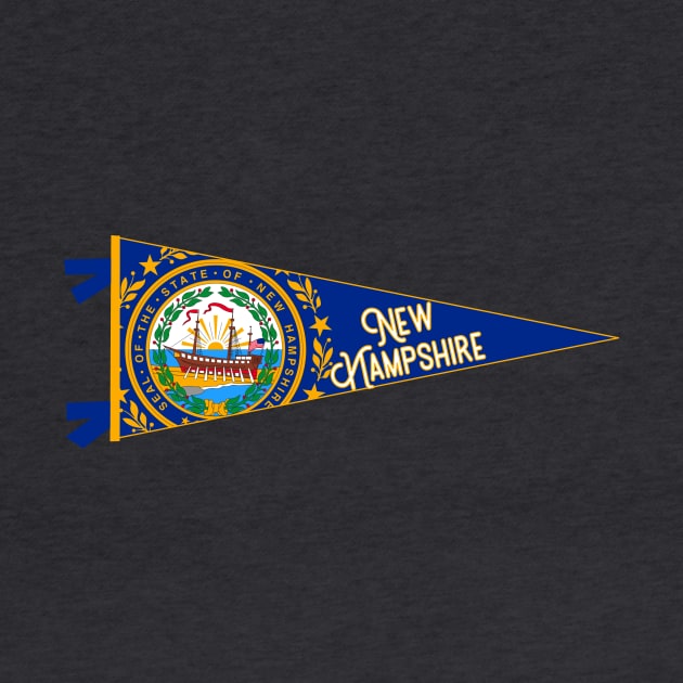 New Hampshire Flag Pennant by zsonn